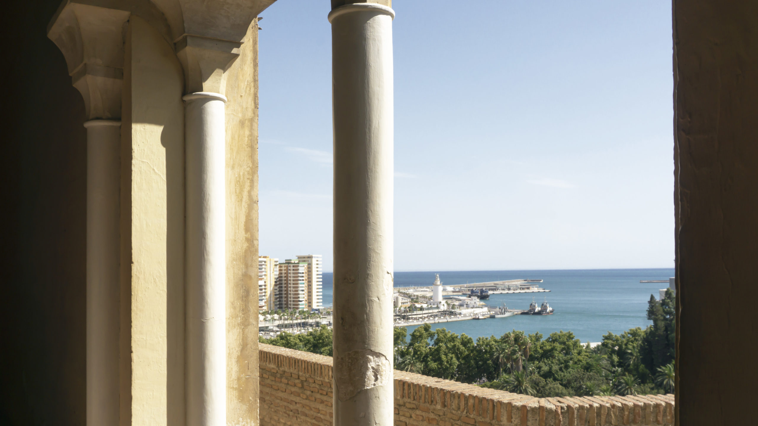 Photography - A view of the ocean from Alcazaba in Málaga, Spain